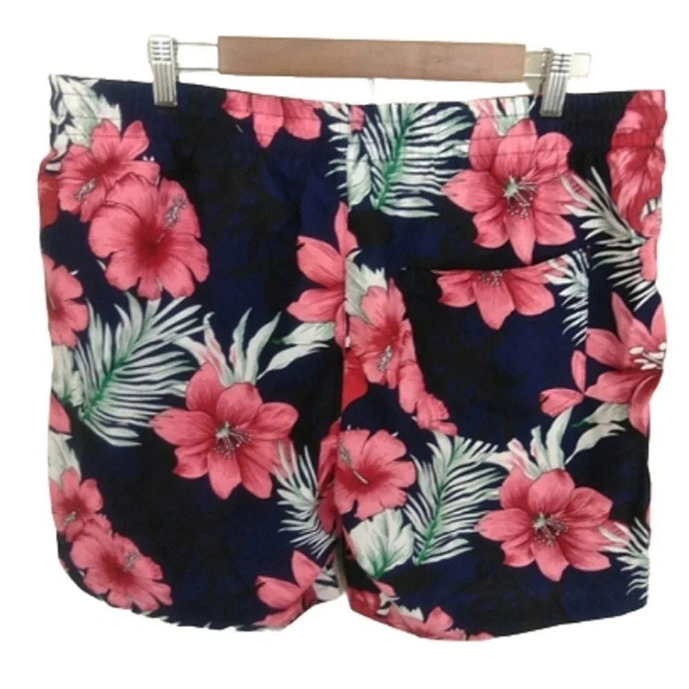 Men's Floral Swim Shorts Vogue Life Hawaiian Tropical Swimwear Beach Pool Trunks